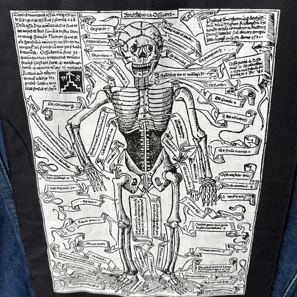 Upcycled Levi's Classic Blue Denim Jacket with Manga Patches - Picture 5 of 6